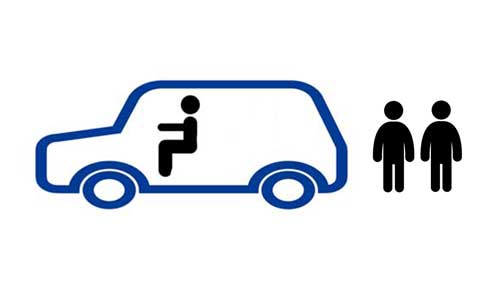 企業研修1名乗車