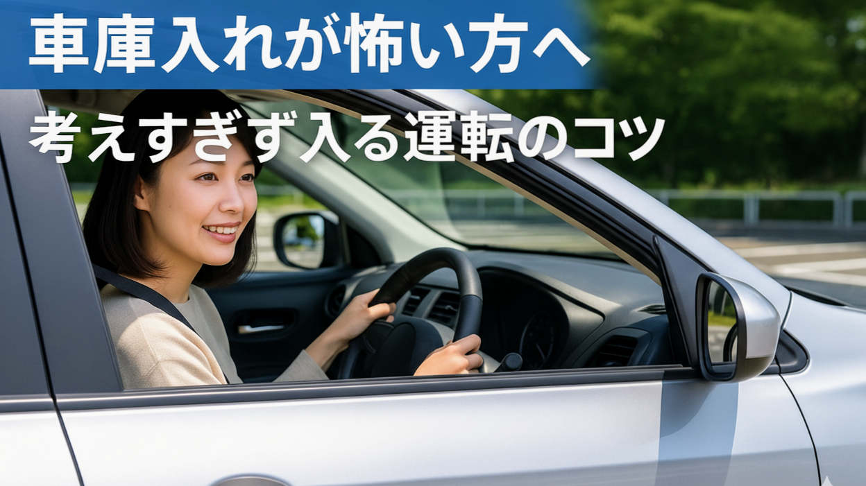 車庫入れが怖い方へ、考えすぎず入るコツ