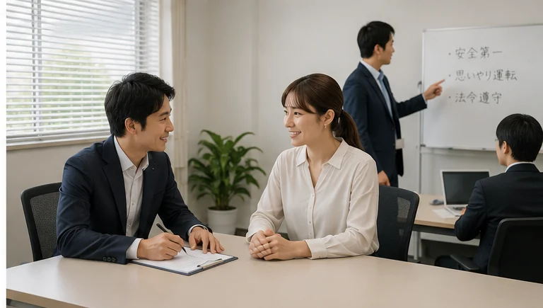 運転講習とドローン講習を行うジェネラルエイチ株式会社の事業イメージ